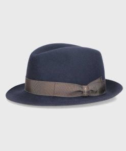 Cappelli Borsalino | Trilby Feltro Spazzolato Tesa Piccola